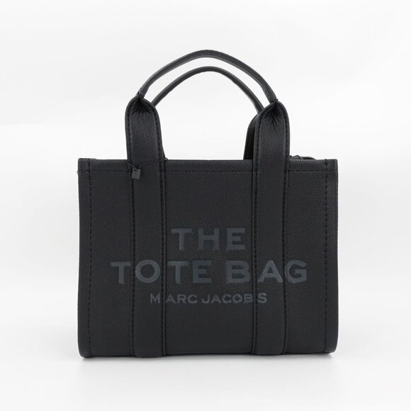 Marc Jacobs Handbags - Marc Jacobs Women's The Small Leather Tote Bag Grainy Black OS